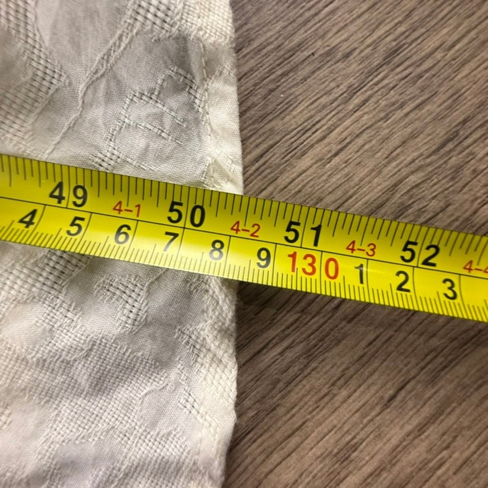 Anthropologie Katerina Button Front Floral Jacquard Dress Neutral Size M Boho - Picture 8 of 16